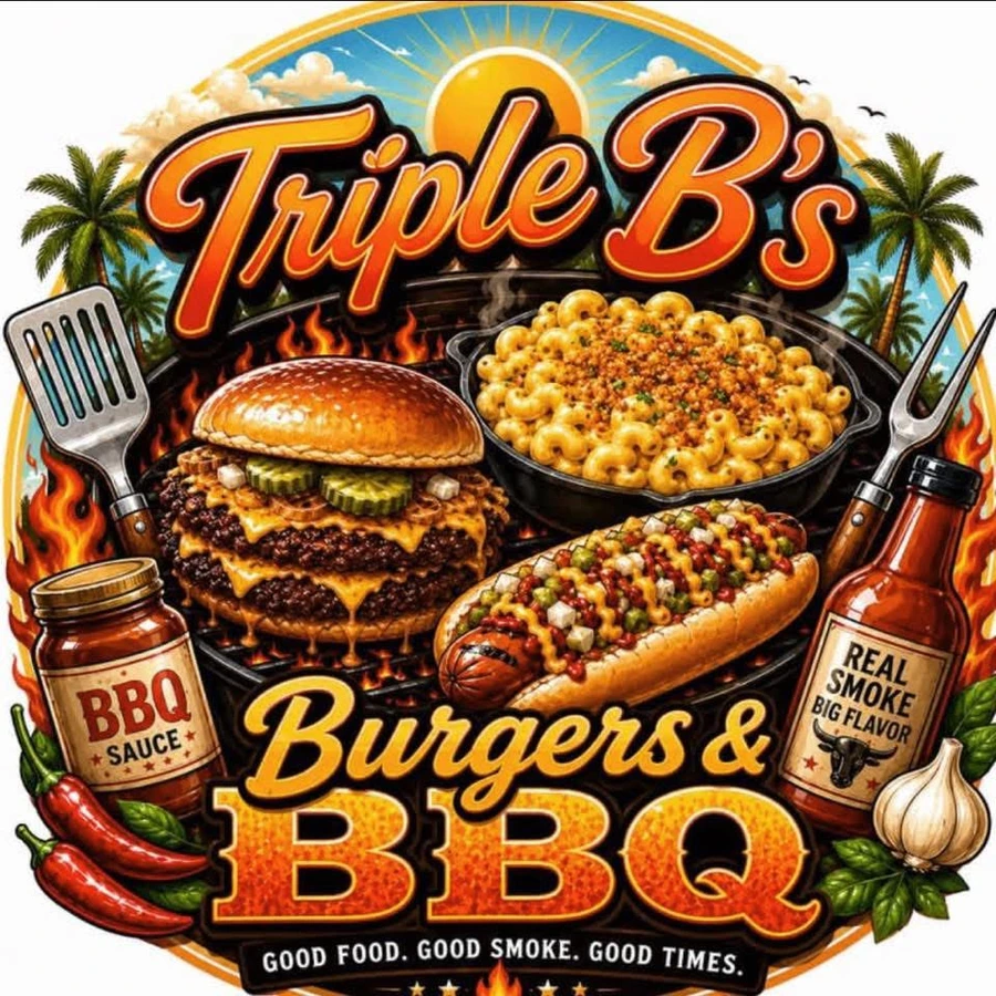 Triple B's Burgers & BBQ logo